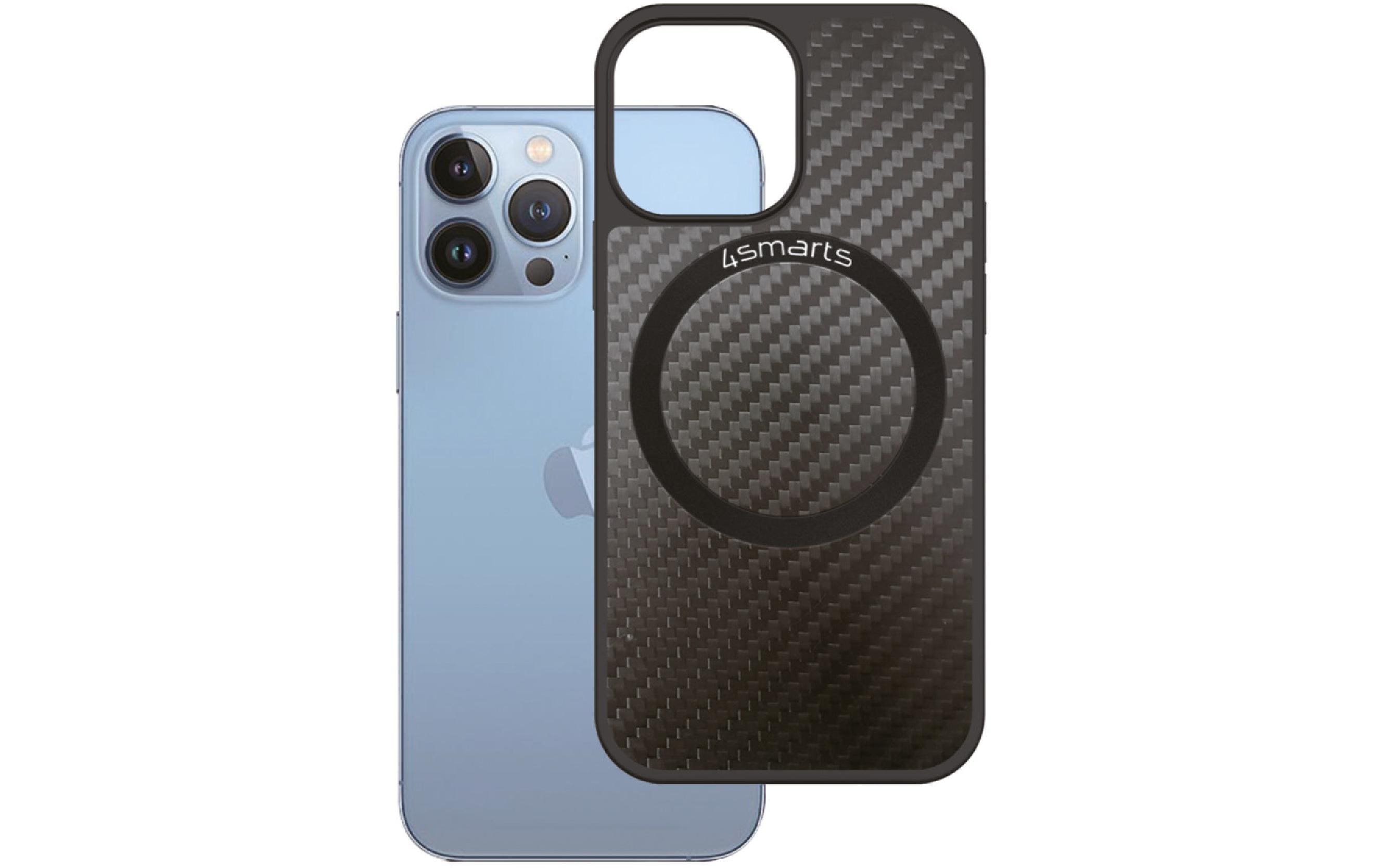 4smarts Coque arrière Carbon mit UltiMag iPhone 14 Pro Max housses