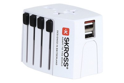 Skross Adaptateur Monde avec 2 × Ports USB | max. 2.5 A