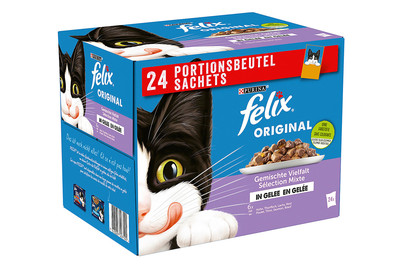 Aliment pour chats en gelée Felix Original Sélection mixte 24x85g