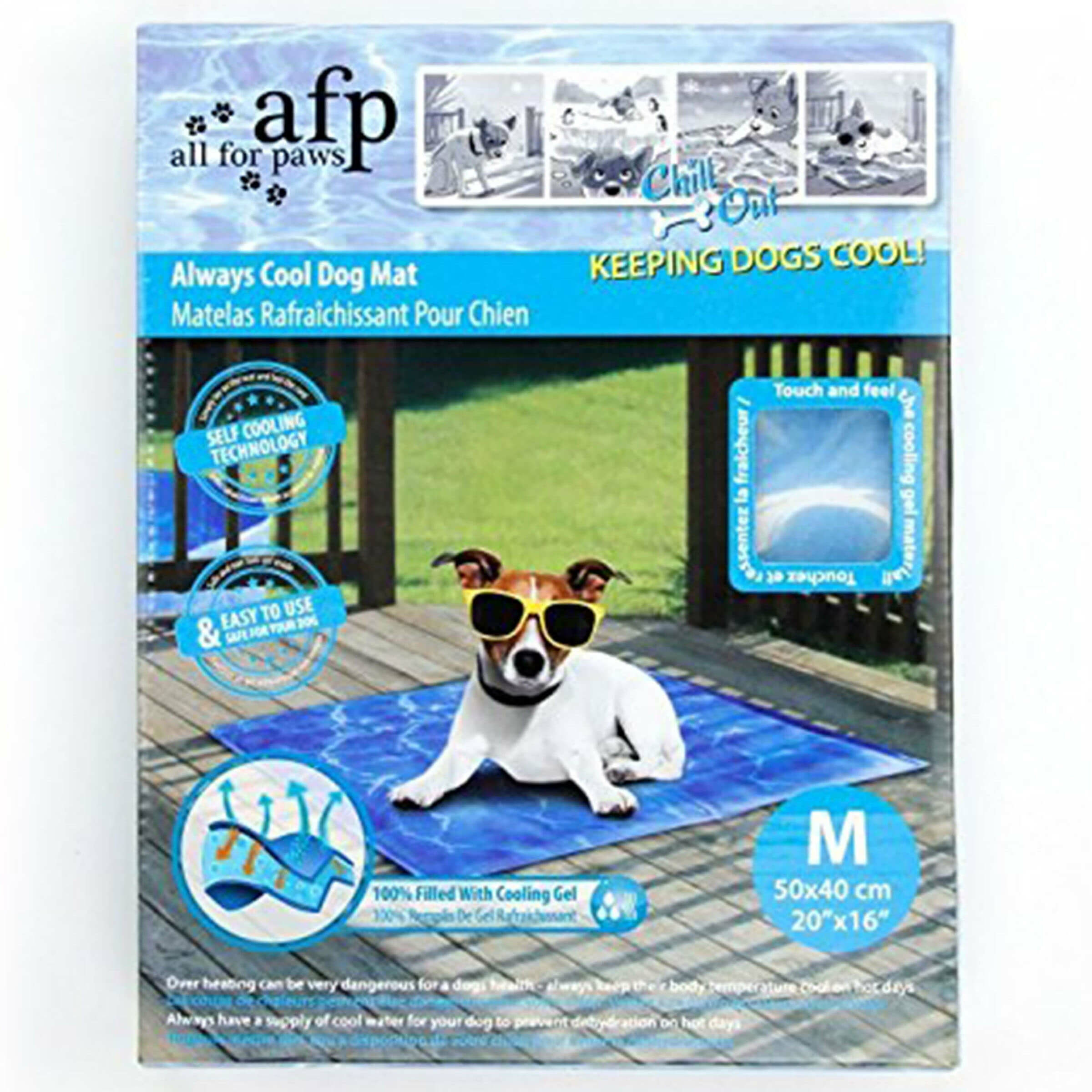 All for Paws Chill Out Always Cool Dog Mat taille M