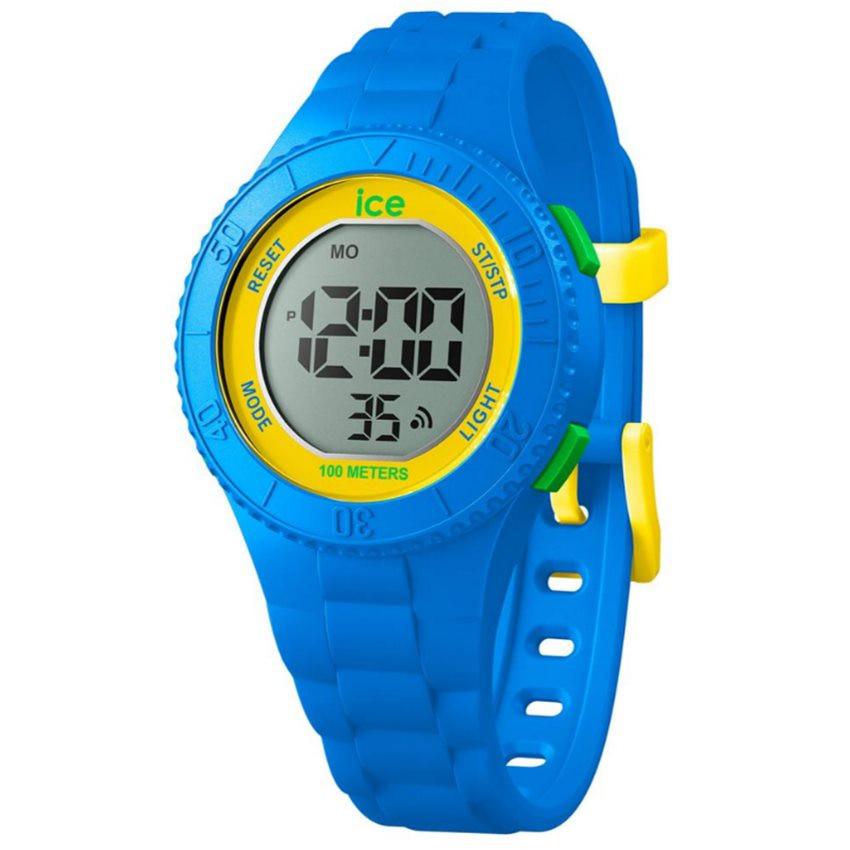 021615 Ice Digit Blue Yellow Green Montre Unisexe ONE SIZE
