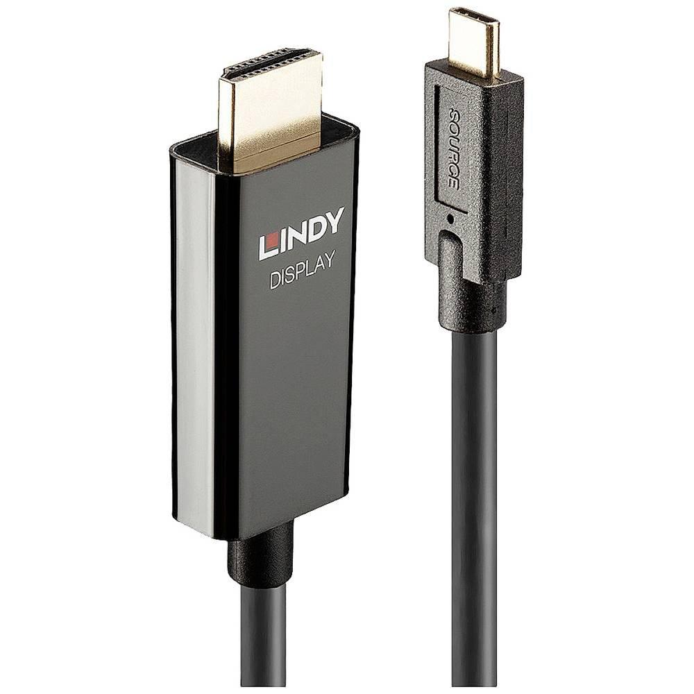 LINDY Adaptateur De Câble Vidéo 5 M Usb Type C Hdmi Type A (standard) Unisexe Noir 360X260X20MM