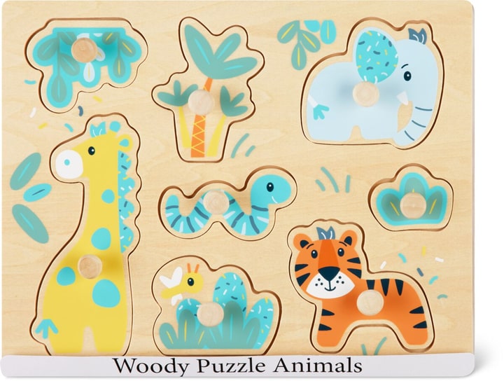 Woody Puzzle Elephant & Girafe Jeux éducatifs