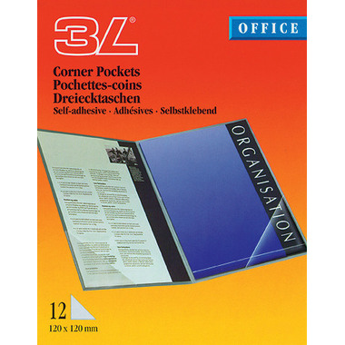 3L Corner-Pockets 100x100mm 10011 transp. 12 pcs.