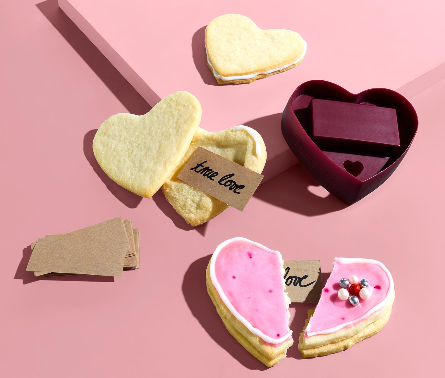 Emporte-pièce en forme de cœur pour biscuits chinois