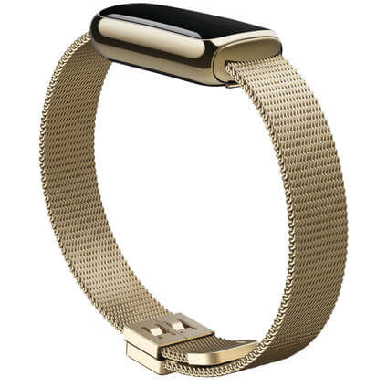 Fitbit Bracelet en acier inoxydable Luxe or accessoire fitbit watch