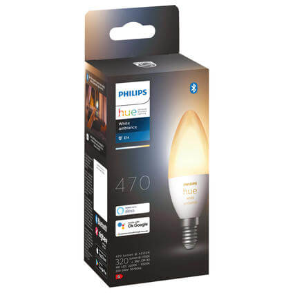 Ampoule connectée Philips Hue White Ambiance E14 Flamme