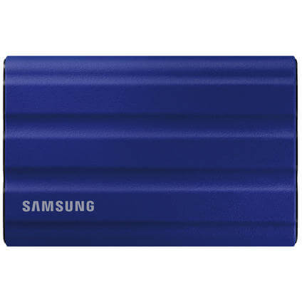 Disque SSD Externe Samsung Portable T7 Shield MU-PE2T0R/EU USB Type C 2 To Bleu