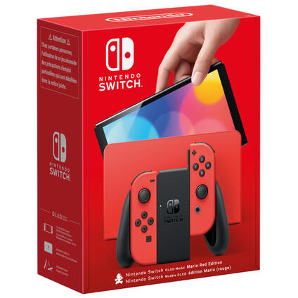 Console Nintendo Switch modèle OLED Edition Mario Rouge