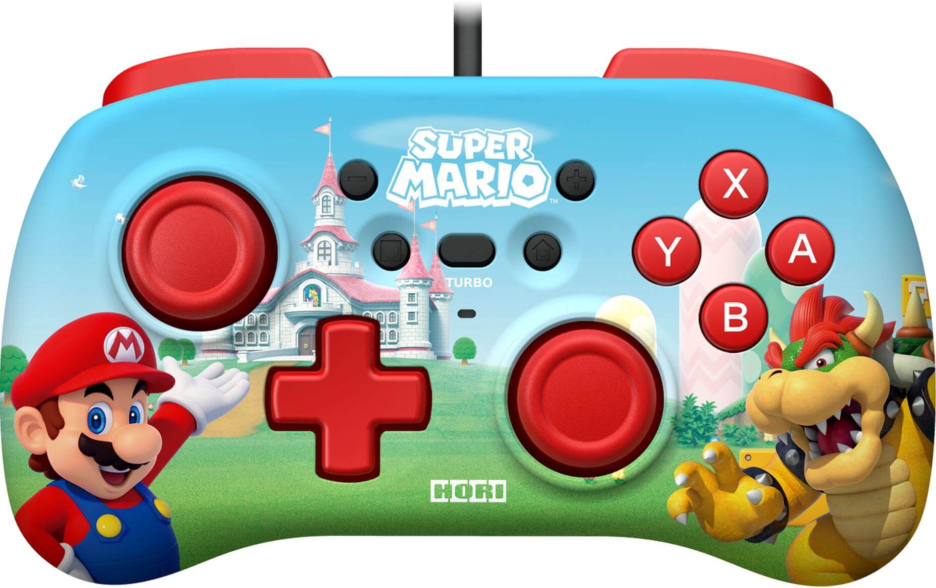 HORI Horipad Mini – Super Mario gaming controller Bleu Vert Rouge