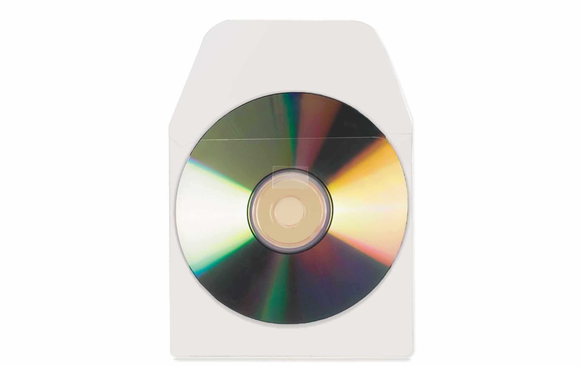 3L Housse pour CD/DVD avec rabat Transparent 10 pièces conservation