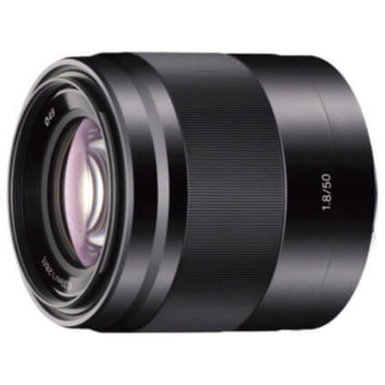 Objectif hybride Sony E 50mm f/1.8 OSS Noir