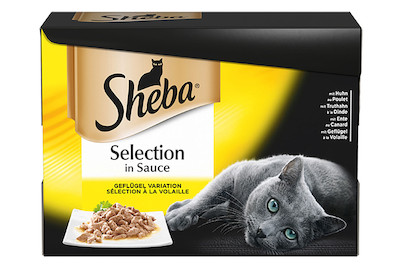 Sheba Selection en sauce variation volaille 12x85g sachet