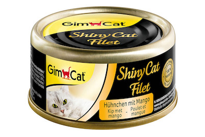 . GimCat ShinyCat Filet de poulet + mangue, 70 g