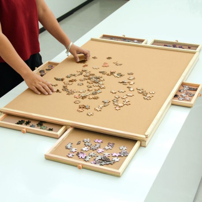 Table à puzzle pour jusqu'à 1500 pièces
