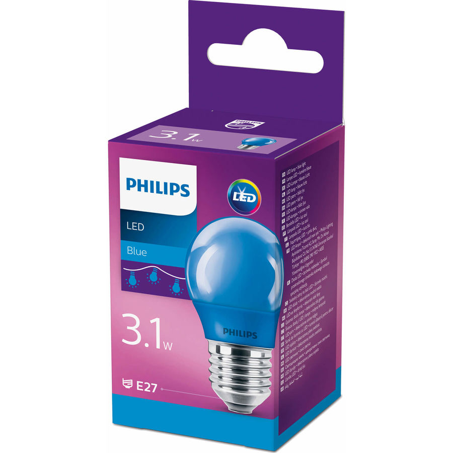 Philips Philips LED Kugel 15W E27 bleu matt