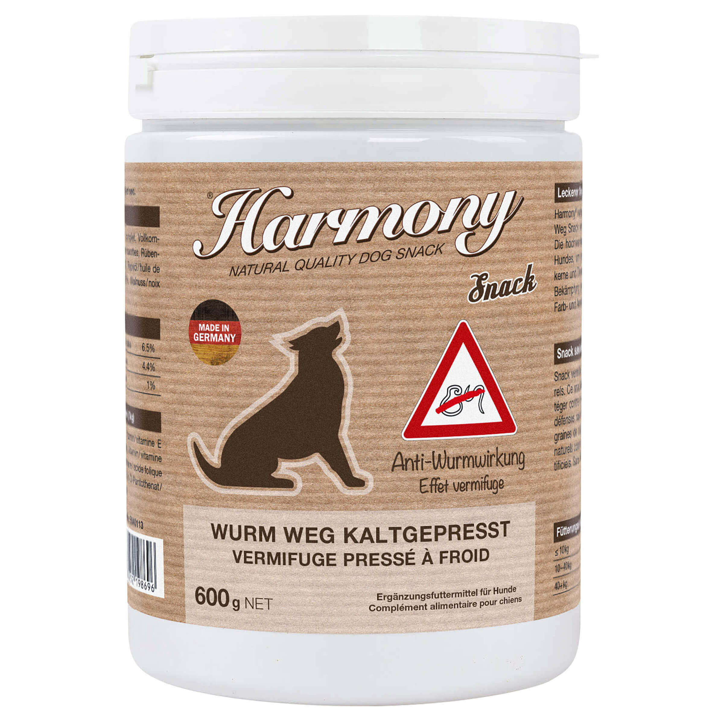 Harmony Dog Natural snack pour chiens effet vermifuge 600g