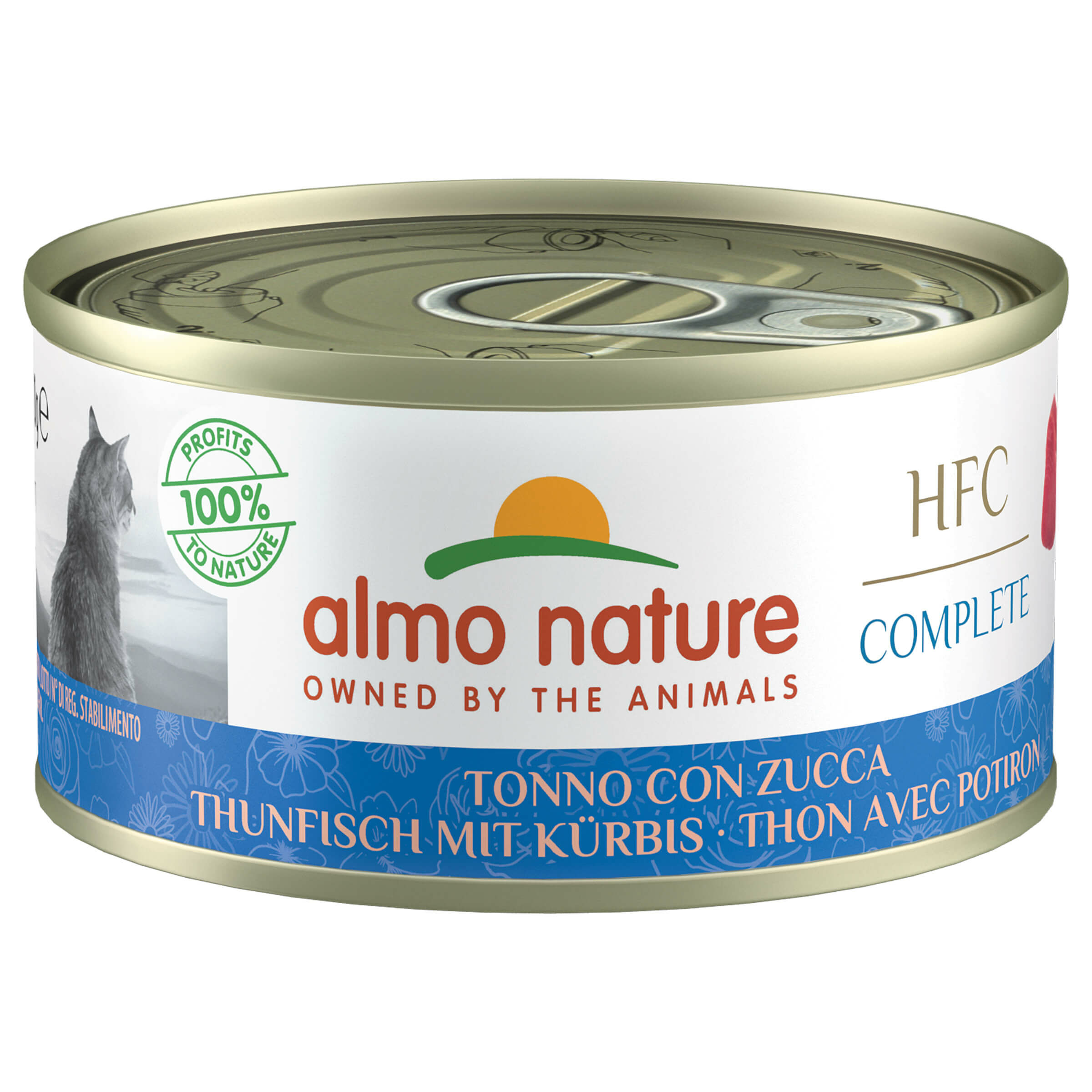 Almo Nature HFC Complete Nourriture pour chats Thon avec Courge 24x70g