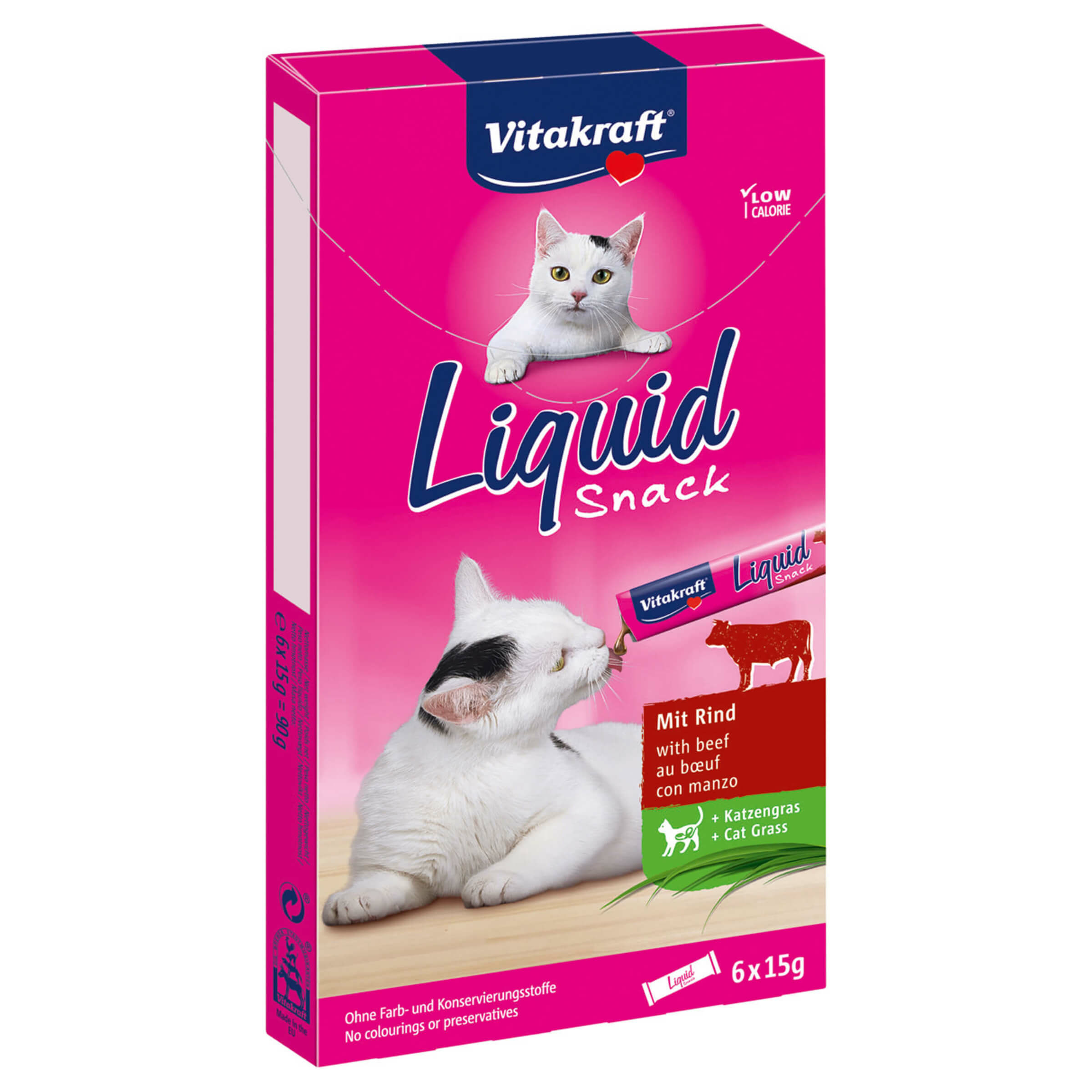 Vitakraft Liquid Snack boeuf à chat 6 pièces