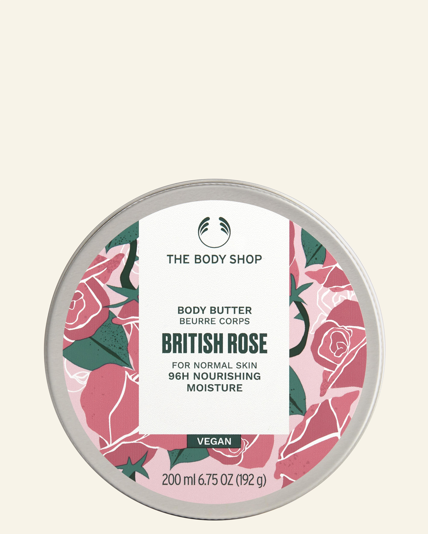 beurre corporel british rose