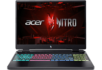 ACER Nitro 16 AN16-51-70BP - Ordinateur portable de jeux, 16 ", Intel® Core™ i7, 1 TB SSD, 16 GB RAM, NVIDIA GeForce RTX™ 4050 (6 GB, GDDR6), Noir