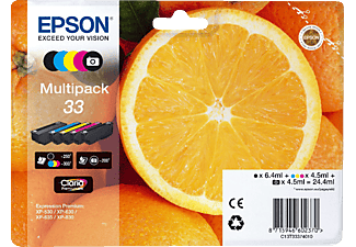 EPSON 33 Multipack - Cartouche originale (Photo noir/noir/cyan/jaune/magenta)