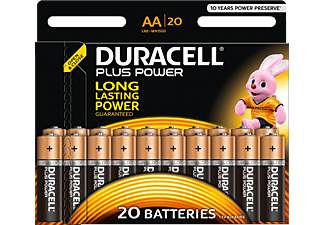 DURACELL AA Plus Power Alcaline - Piles alcalines (Noir)