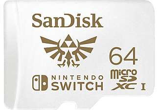 Carte mémoire microSDXC UHS-I SanDisk 64 Go pour Nintendo Switch