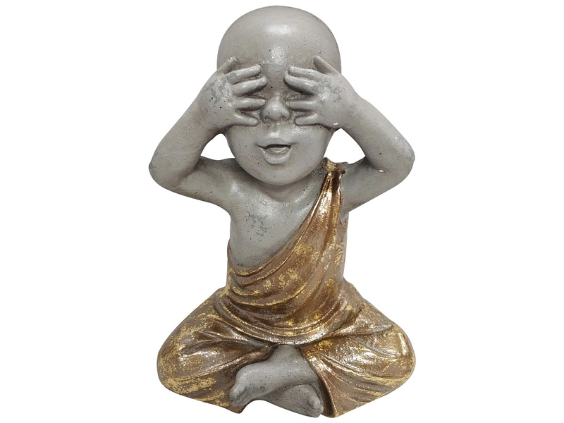 Figurine Bouddha ZEN Gris