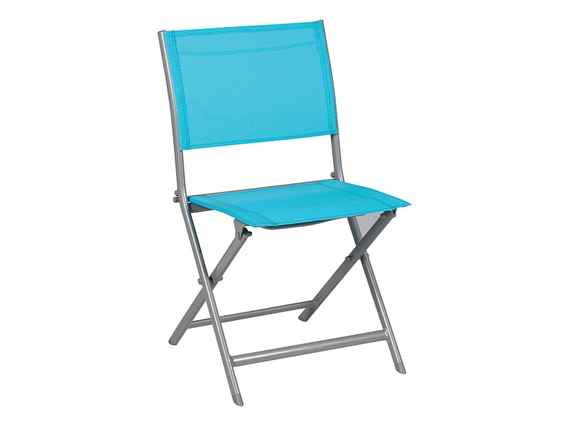 Chaise de jardin COLOR Aluminium bleu