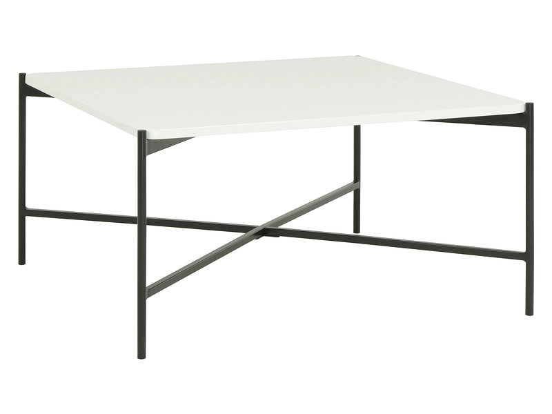 Table basse ALEX 81x81x43cm blanc