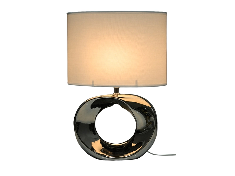 Lampe à poser RING 42.5cm 60W beige