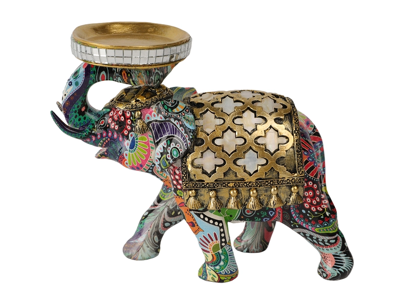 Figurine éléphant INDI Multicolore