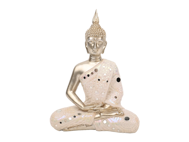 Figurine Bouddha INDI Blanc