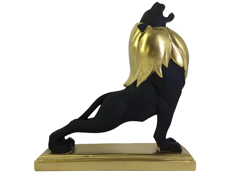 Figurine lion GHANA Noir