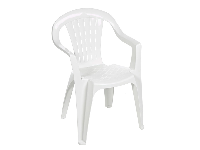 Chaise de jardin HAMPTON Résine blanc