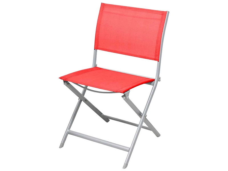 Chaise de jardin COLOR Aluminium rouge
