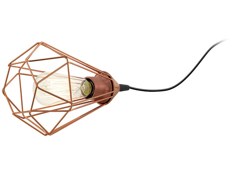 Eglo Lampe de Table Tarbes Cuivre | ⌀ 17,5 × 26,5 cm | 60 W