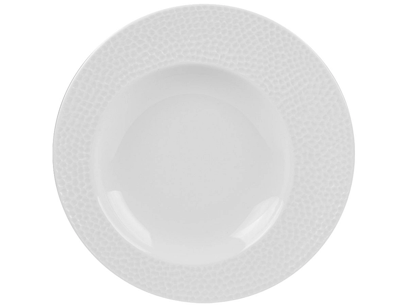 Assiette creuse ELLIPSE Ø 23 cm porcelaine blanc