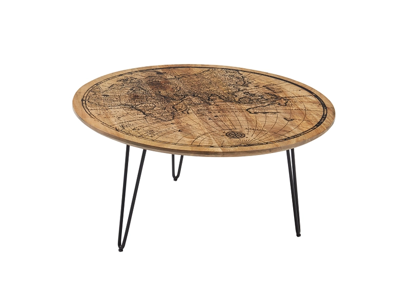 Table basse NAPOCA 90x90x46cm bois