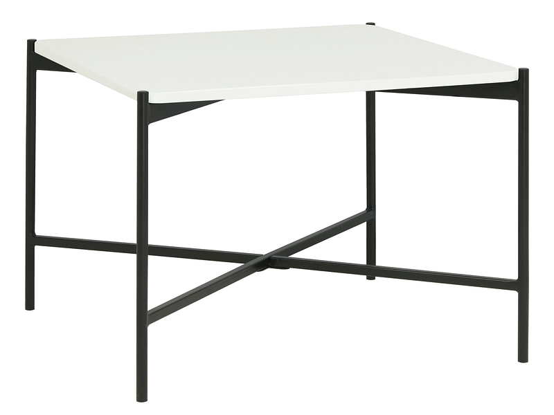 Table basse ALEX 61x61x45.5cm blanc