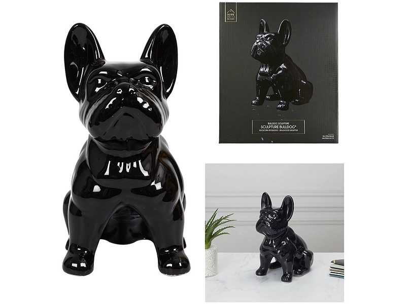 Figurine Bulldog MAYLON noir