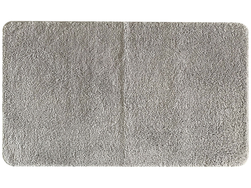 Tapis de salle de bain ABILLY gris clair 60 cm x 100 cm