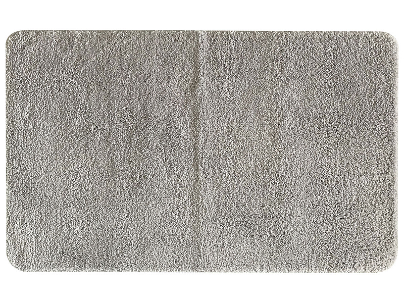 Tapis de salle de bain ABILLY gris clair 50 cm x 80 cm