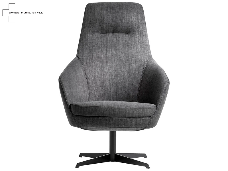 Fauteuil SWISS HOME STYLE NORA Tissu gris
