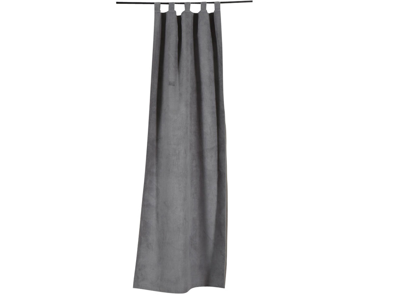 Rideau MILANO 110 cm x 240 cm polyester gris occultant