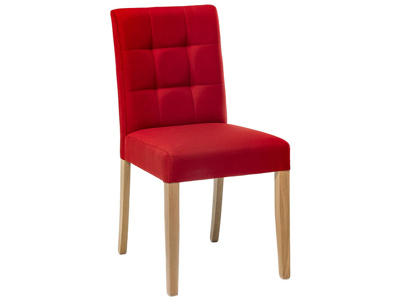 Chaise COLBY tissu rouge