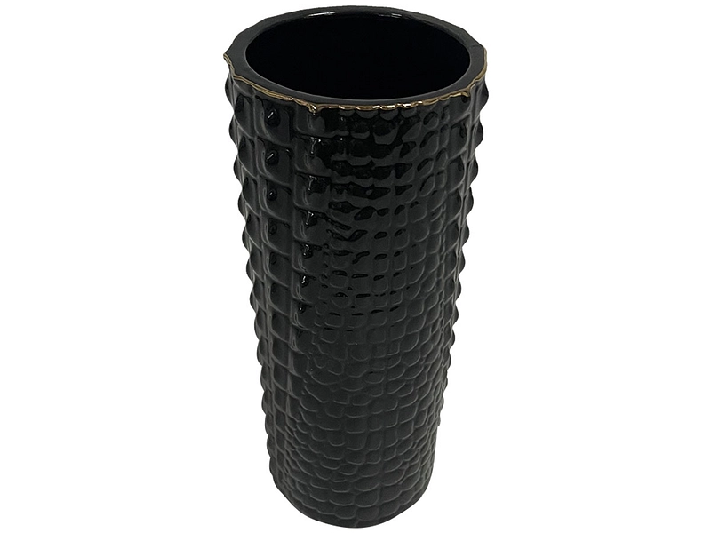 Vase GLENDA 8 cm x 8 cm x 20 cm noir