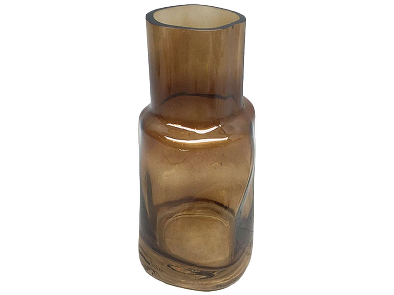 Vase COTTA 10.5 cm x 10.5 cm x 22 cm brun