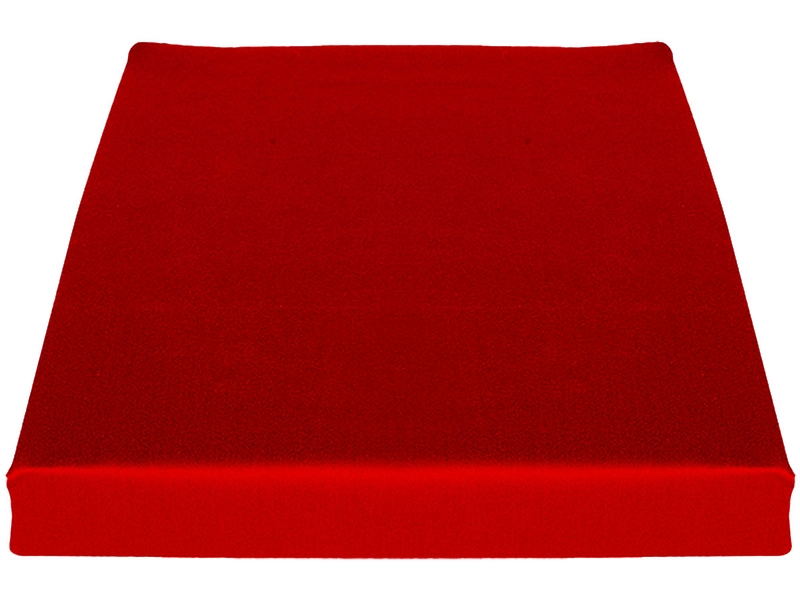 Drap-housse SATIN LOTUS 160x200cm rouge